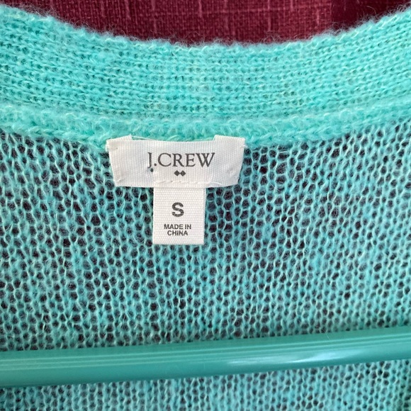 J Crew cardigan sweater turquoise Small - Picture 4 of 7